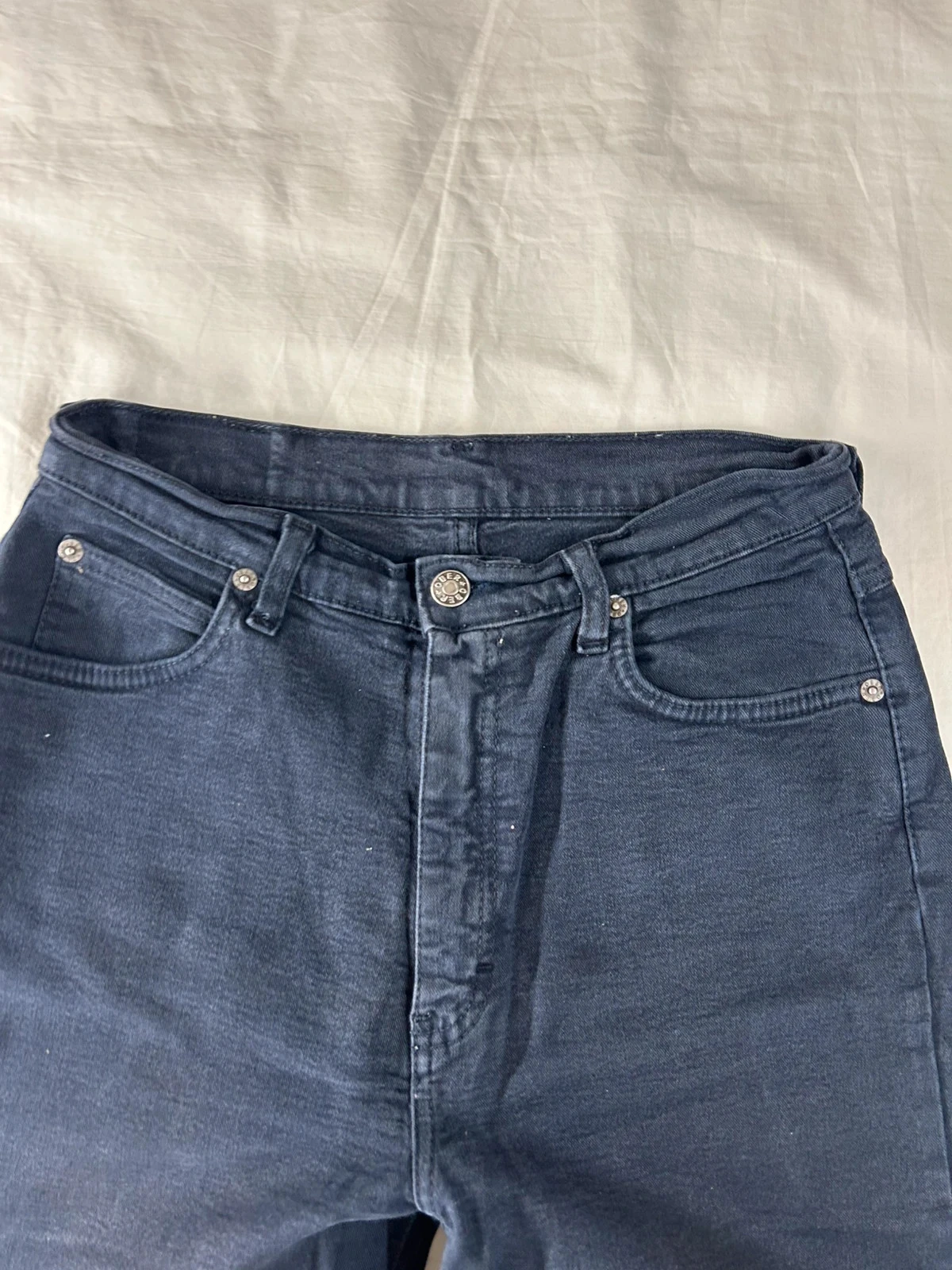 Calça reta ober lady’s wear azul marinho estilo retrô Y2k tamanho 40 – photo 3